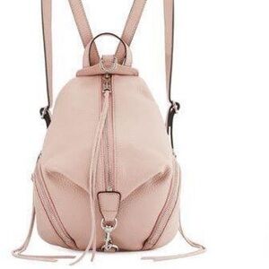 Rebecca Minkoff Baby Pink Mini Julian Leather Backpack